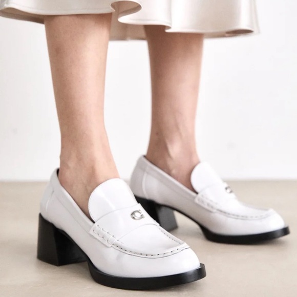 Coach Natalie Loafer in Black/White